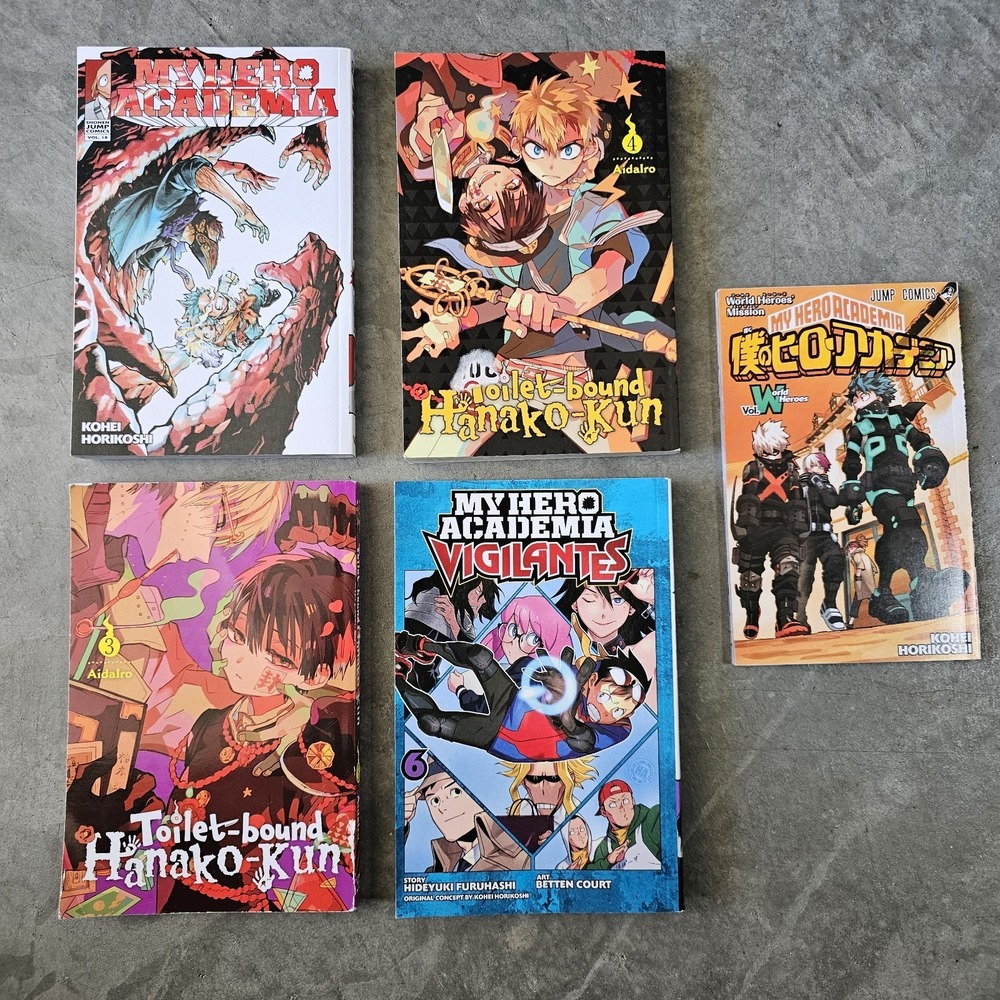 My Hero Academia Manga Lot‎ of 5 Softcover English Comics World Heroes Mission